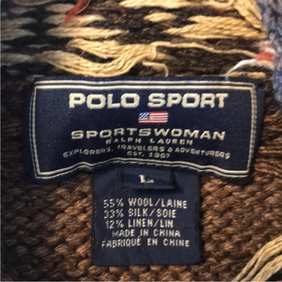 Vintage Ralph Lauren Heritage Wool-Blend Sweater from 1995 Collection. RARE.. - Picture 4 of 5